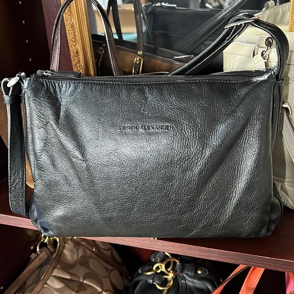 Derek Alexander Leather Crossbody - Picture 1 of 8